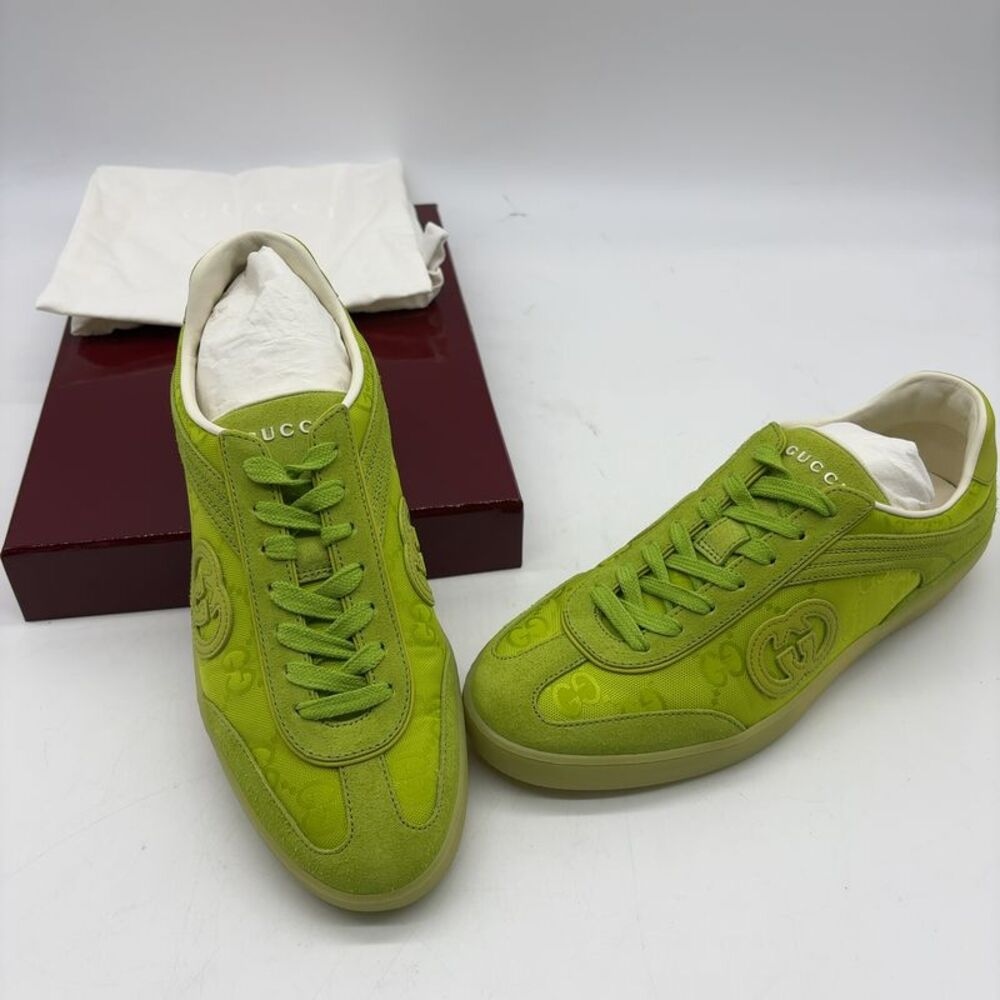 Gucci Neon Green Low-Top Sneakers - Picture 7 of 7